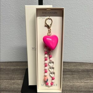 Macrae & Co | Pink Heart Bag Charm